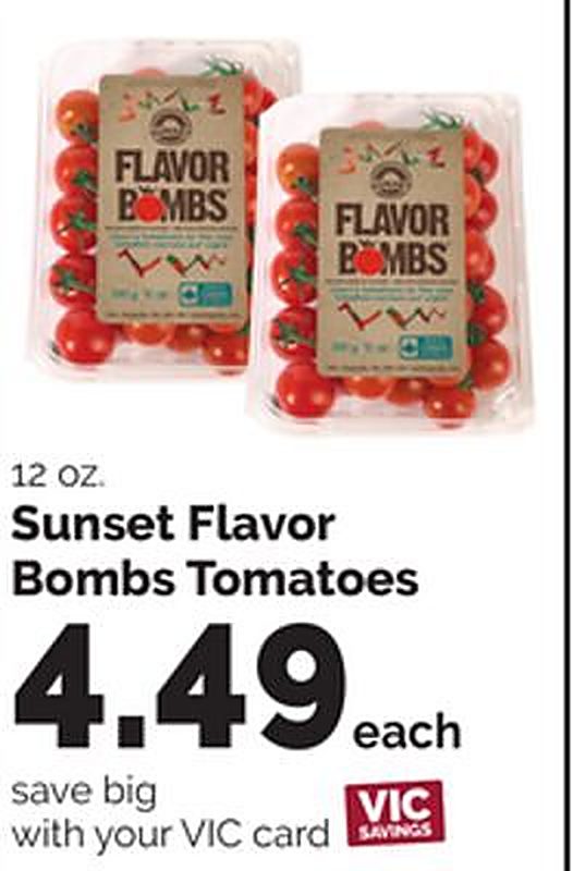 Sunset Flavor Bombs Tomatoes - Harris Teeter weekly ad deal