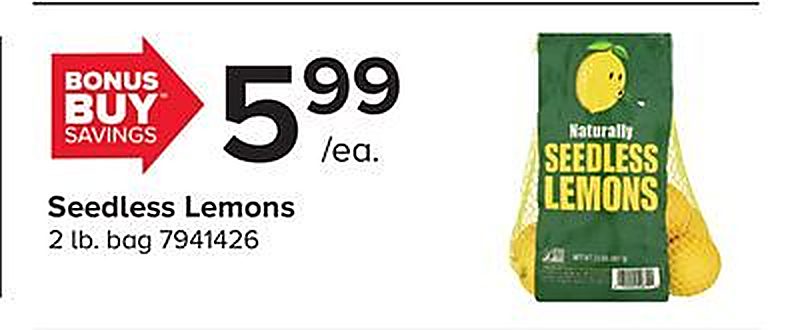 Seedless Lemons - Giant Food Stores weekly ad deal