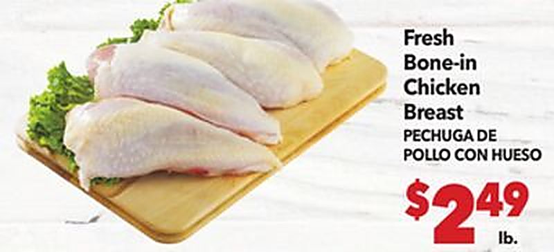 Fresh Bone-in Chicken Breast - Vallarta Supermarkets weekly ad deal