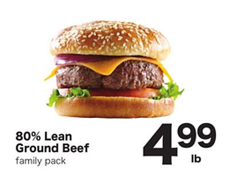 80% Lean Ground Beef - Shoppers Food weekly ad deal