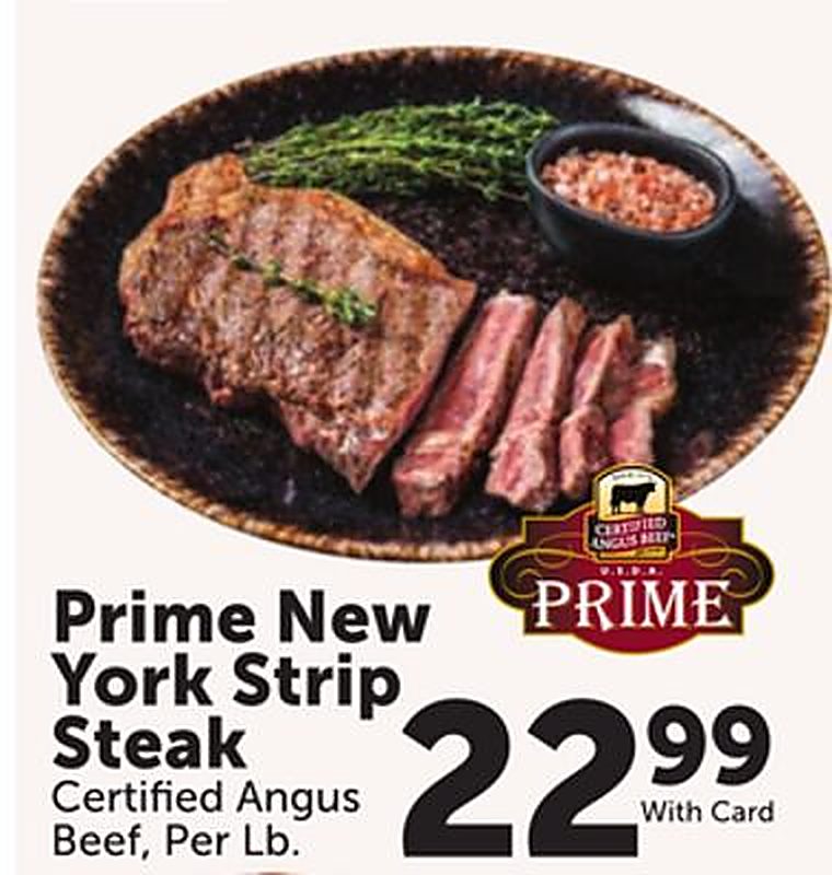 Prime New York Strip Steak - Food City weekly ad deal