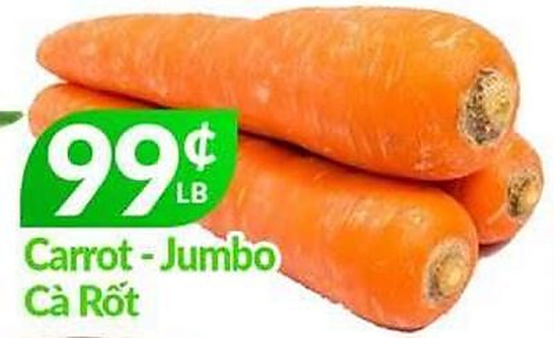 Carrot - Jumbo - Lams Seafood Market weekly ad deal