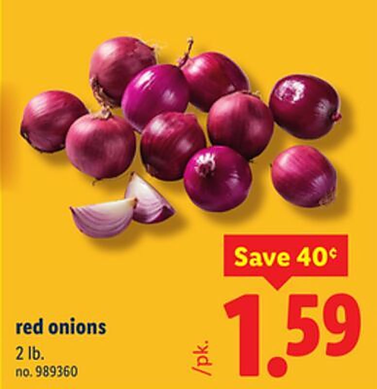 red onions - Lidl weekly ad deal
