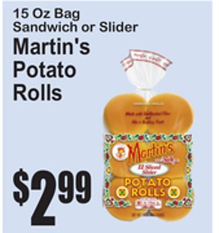 Martin's Potato Rolls - Superfresh weekly ad deal