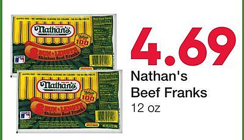 Nathan's Beef Franks - Ruler Foods weekly ad deal
