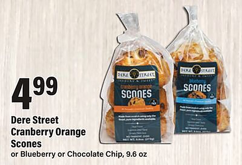 Dere Street Cranberry Orange Scones - Big Y weekly ad deal
