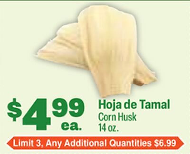 Corn Husk - El Rio Grande weekly ad deal
