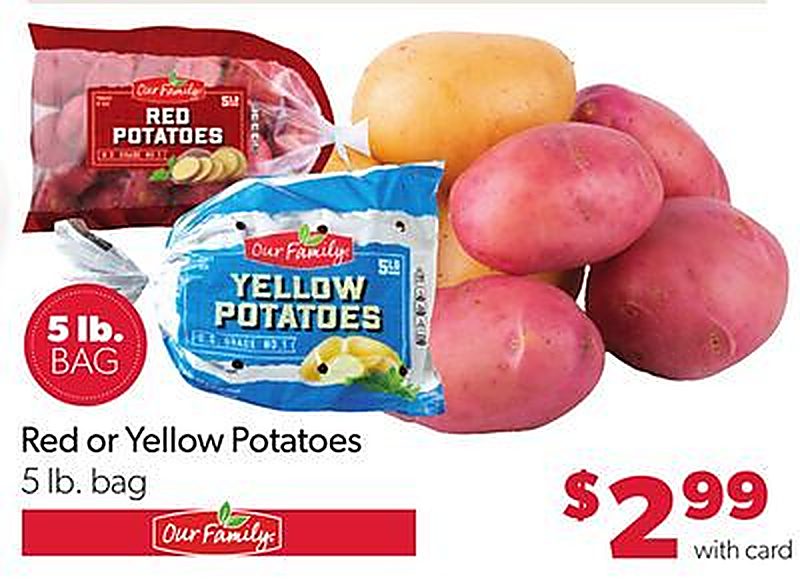 Our Family Red or Yellow Potatoes - Family Fare weekly ad deal