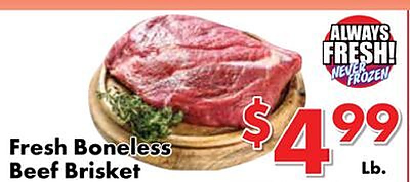 Fresh Boneless Beef Brisket - Valley Marketplace weekly ad deal