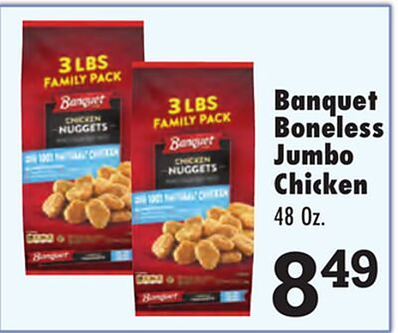 Banquet Boneless Jumbo Chicken - Superlo Foods weekly ad deal