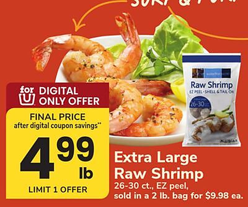 Extra Large Raw Shrimp - Acme Markets weekly ad deal