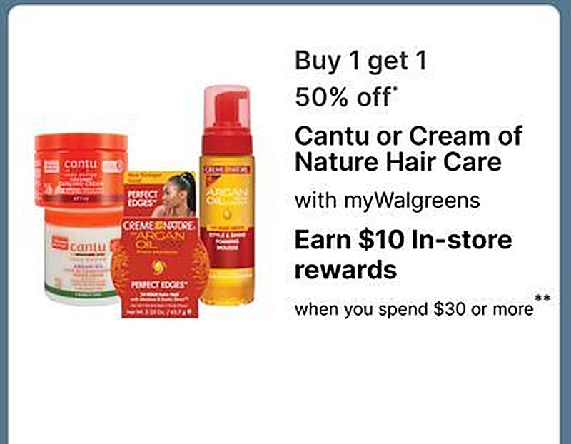 Cantu or Cream of Nature Hair Care