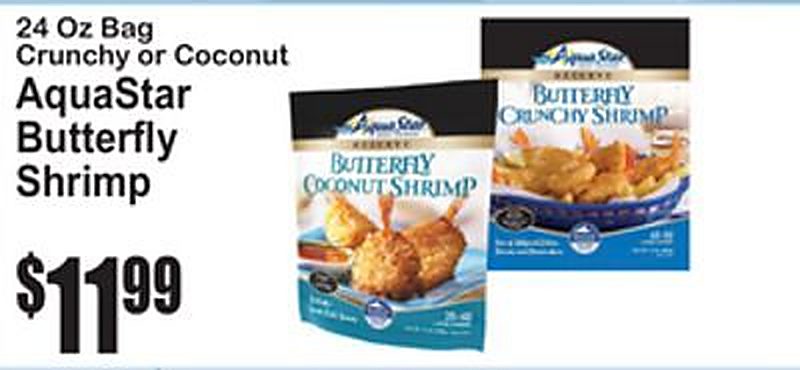 AquaStar Butterfly Shrimp - Superfresh weekly ad deal