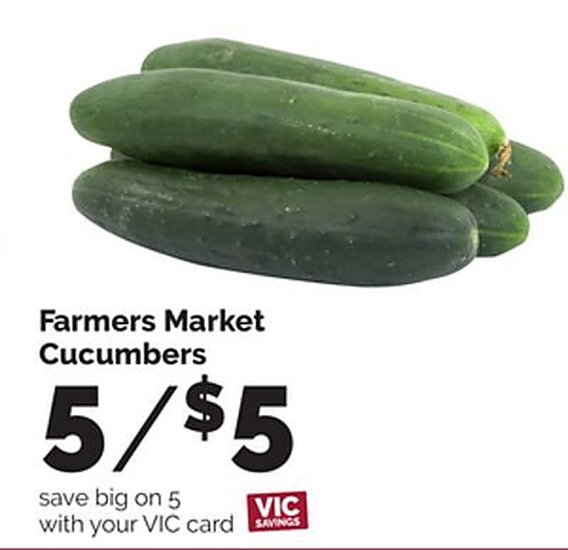 Farmers Market Cucumbers - Harris Teeter weekly ad deal