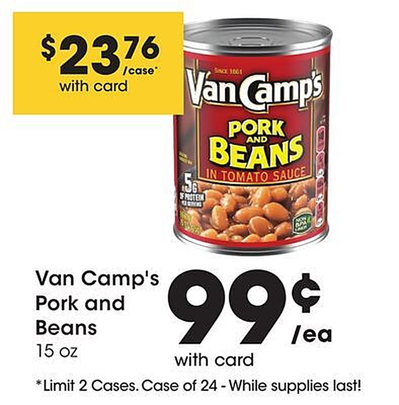 Van Camp's Pork and Beans - Smith's Food and Drug weekly ad deal