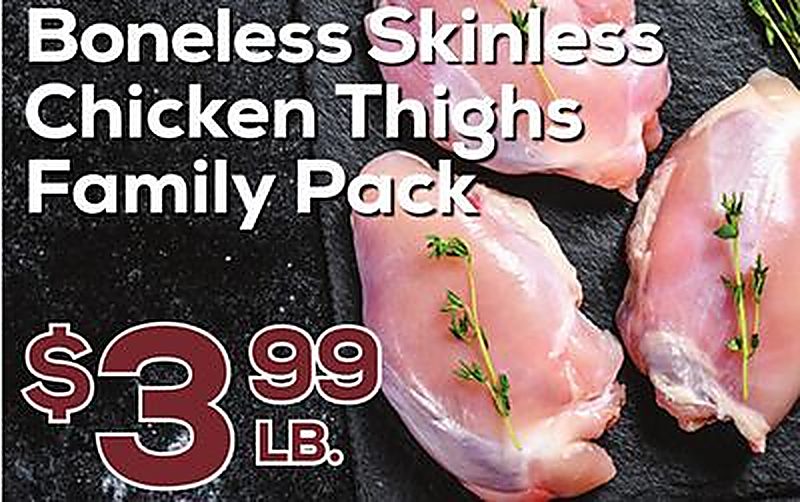 Boneless Skinless Chicken Thighs Family Pack - DeCicco & Sons weekly ad deal