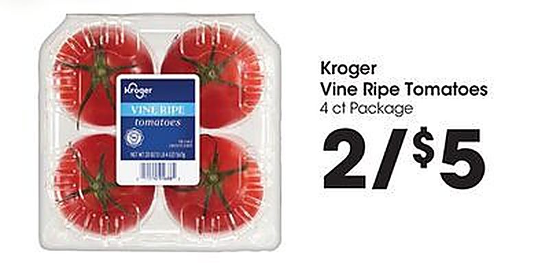 Kroger Vine Ripe Tomatoes - Food 4 Less weekly ad deal