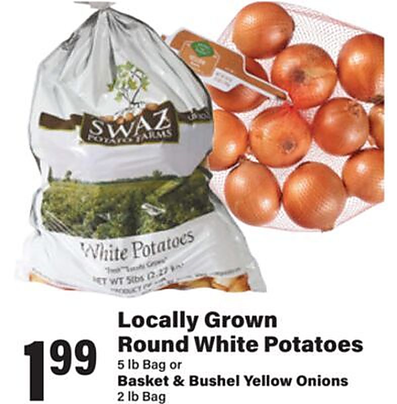 Locally Grown Round White Potatoes - Big Y weekly ad deal