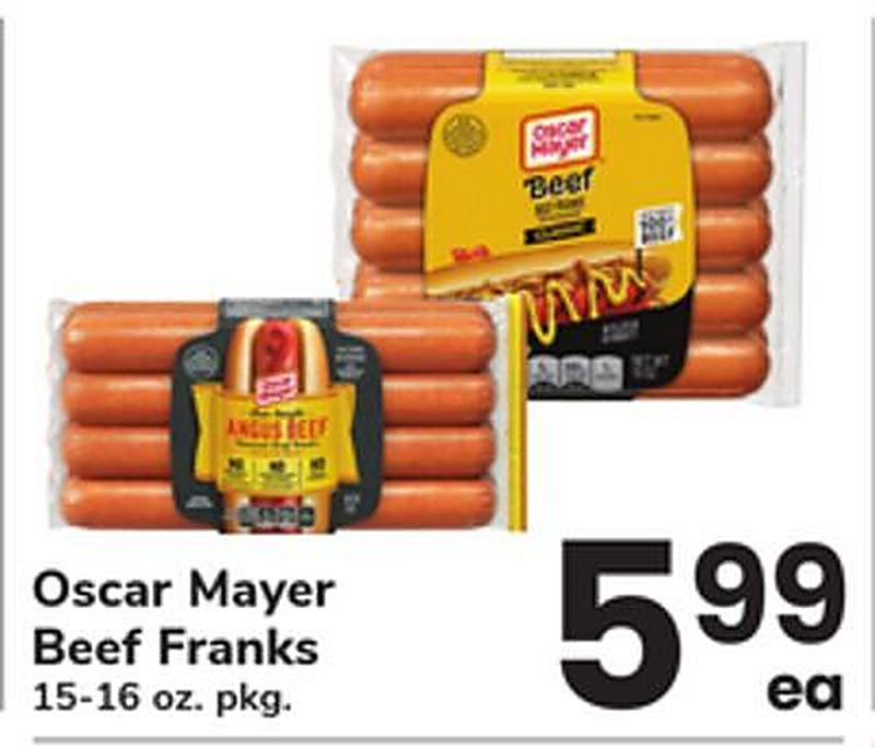 Oscar Mayer Beef Franks - Safeway weekly ad deal
