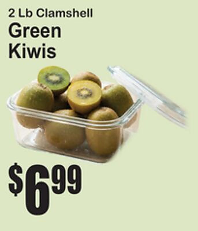 2 Lb Clamshell Green Kiwis - Superfresh weekly ad deal