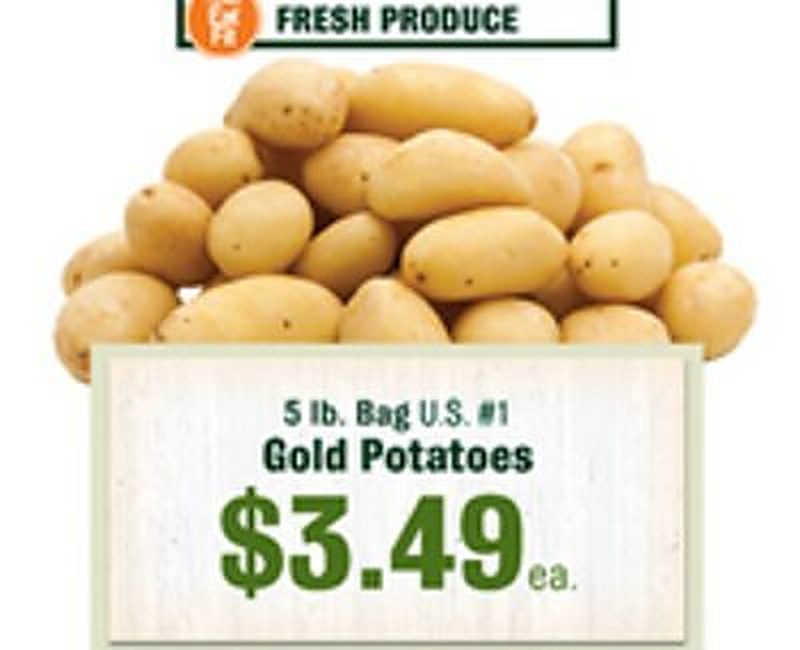 5 lb. Bag U.S. #1 Gold Potatoes - Robert Fresh Market weekly ad deal