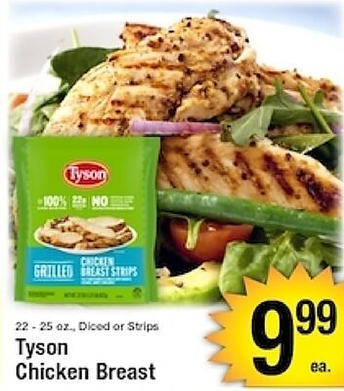 Tyson Chicken Breast - Harvest Foods weekly ad deal