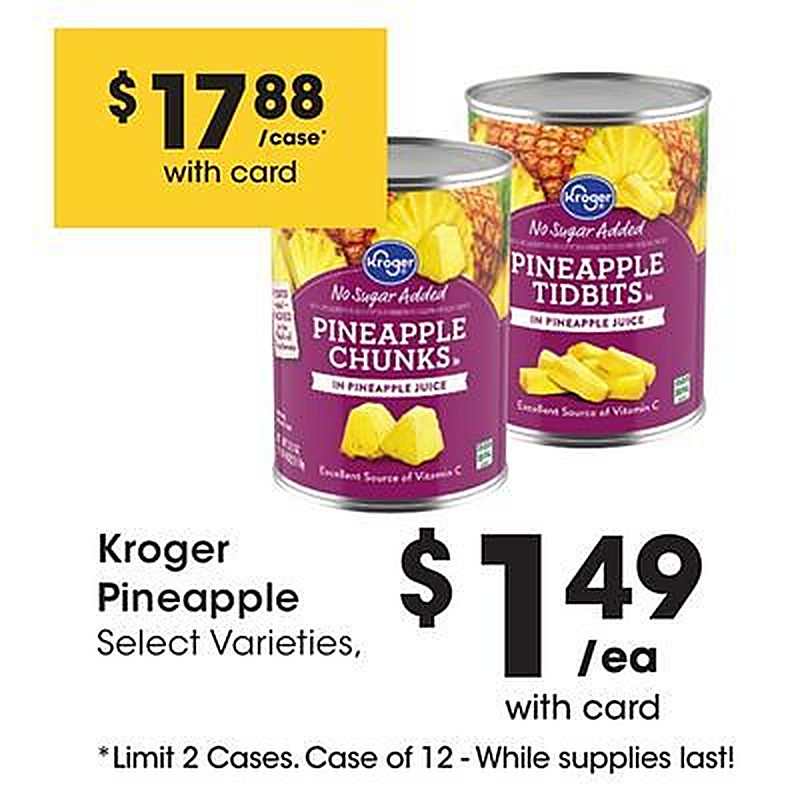 Kroger Pineapple - Smith's Food and Drug weekly ad deal