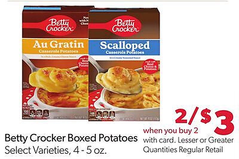 Betty Crocker Boxed Potatoes - Family Fare weekly ad deal
