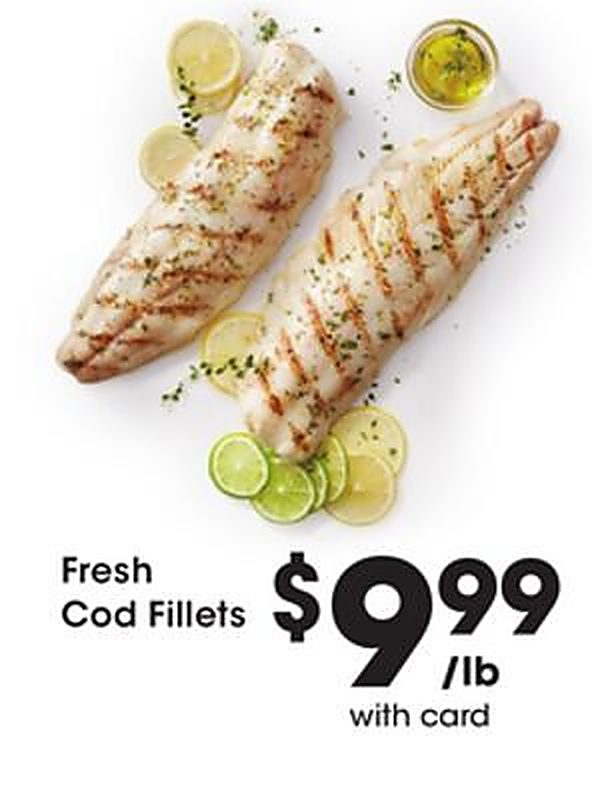 Fresh Cod Fillets - Marianos weekly ad deal