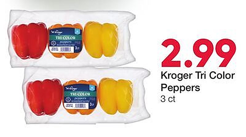 Kroger Tri Color Peppers - Ruler Foods weekly ad deal
