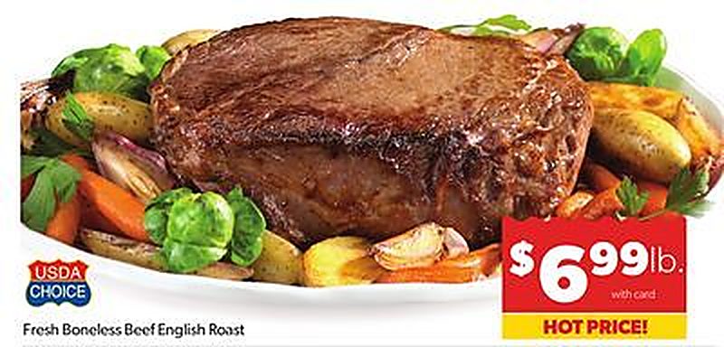 Fresh Boneless Beef English Roast - Family Fare weekly ad deal