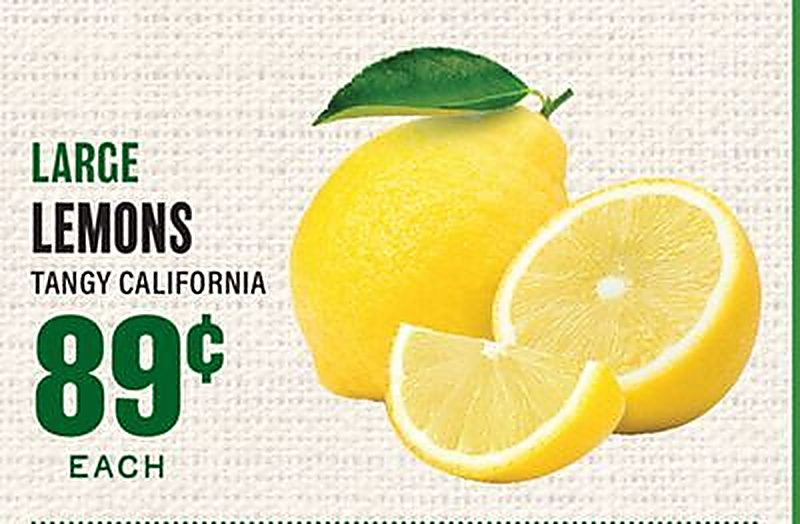 LARGE LEMONS - Lowes Foods weekly ad deal