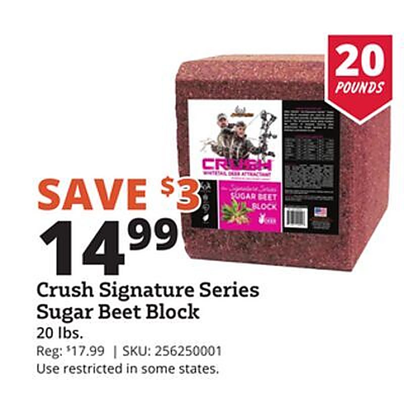 Crush Signature Series Sugar Beet Block - Rural King weekly ad deal