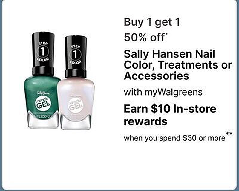 Sally Hansen Nail Color, Treatments or Accessories