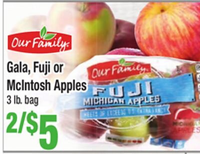 Gala, Fuji or McIntosh Apples - Food Pride Market weekly ad deal