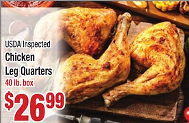 USDA Inspected Chicken Leg Quarters - Food Pride Market weekly ad deal