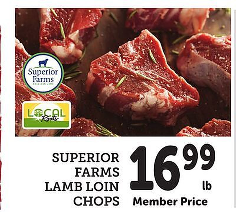 SUPERIOR FARMS LAMB LOIN CHOPS - Andronico's weekly ad deal