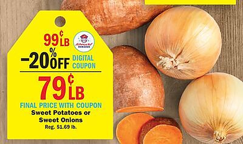 Sweet Potatoes or Sweet Onions - Schnucks weekly ad deal