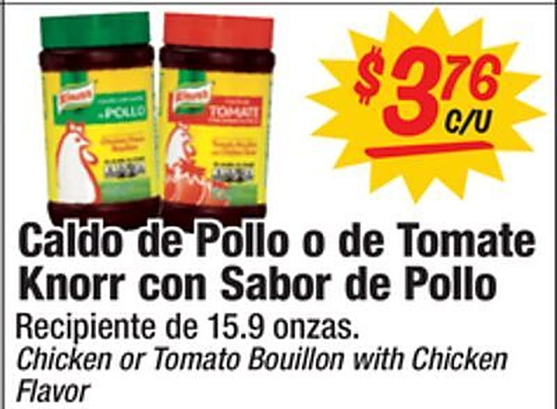 Chicken or Tomato Bouillon with Chicken Flavor - Mi Tienda weekly ad deal