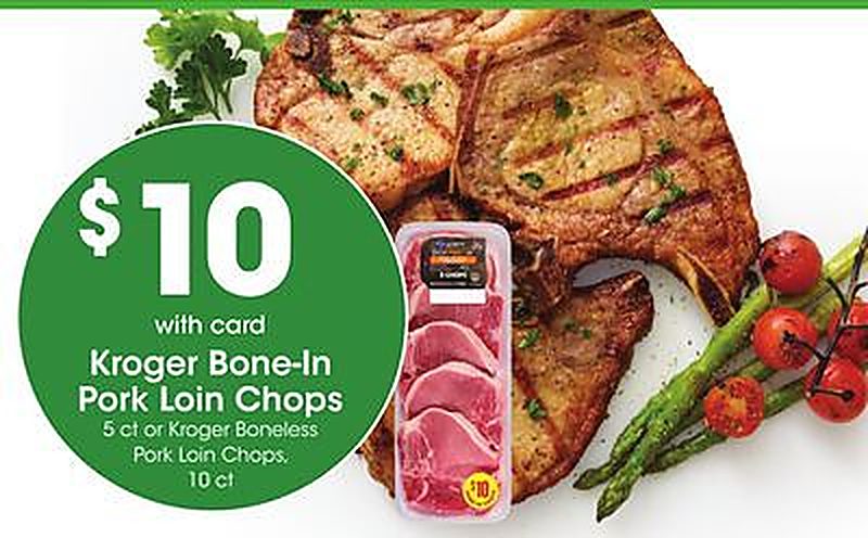 Kroger Bone-In Pork Loin Chops - King Soopers weekly ad deal