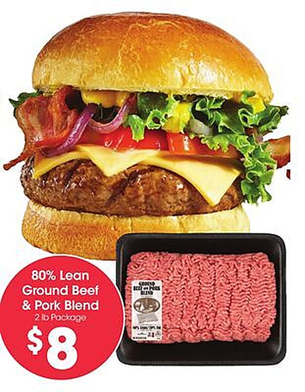80% Lean Ground Beef & Pork Blend - Foods Co weekly ad deal