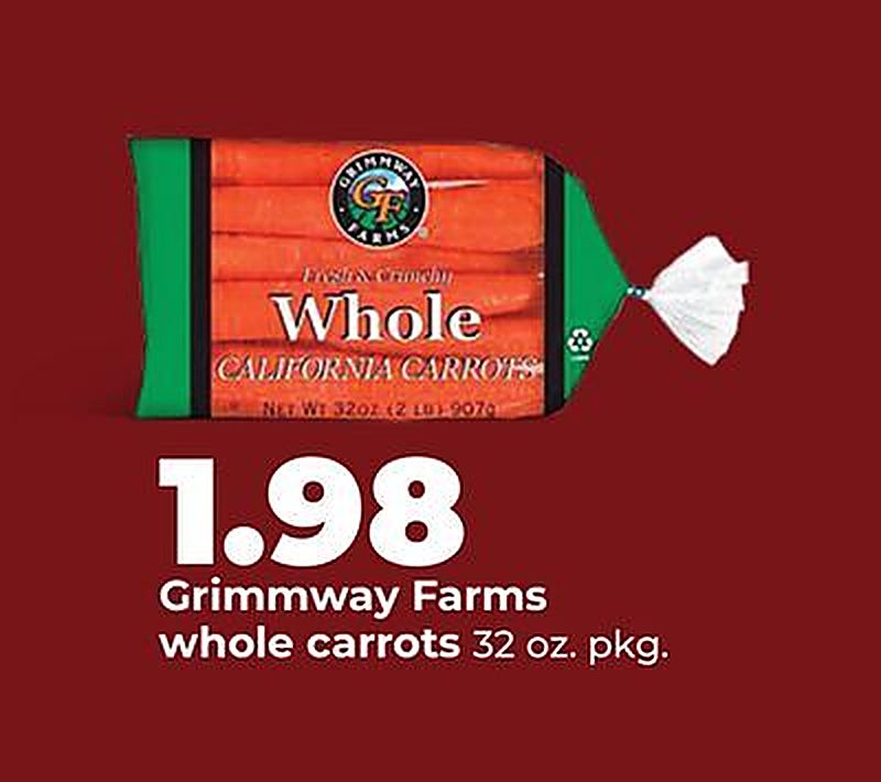 Grimmway Farms whole carrots - Hy Vee weekly ad deal