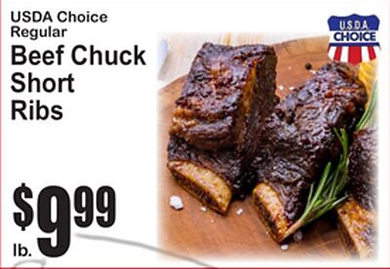 USDA Choice Regular Beef Chuck Short Ribs - Superfresh weekly ad deal