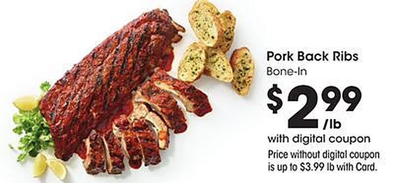 Pork Back Ribs - Dillons weekly ad deal