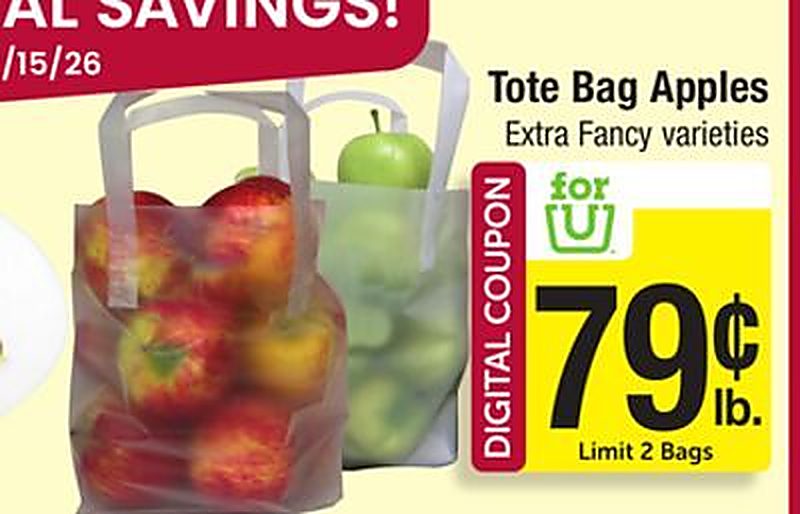 Tote Bag Apples - Star Market weekly ad deal