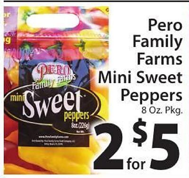 Pero Family Farms Mini Sweet Peppers - West Side Marketplace weekly ad deal