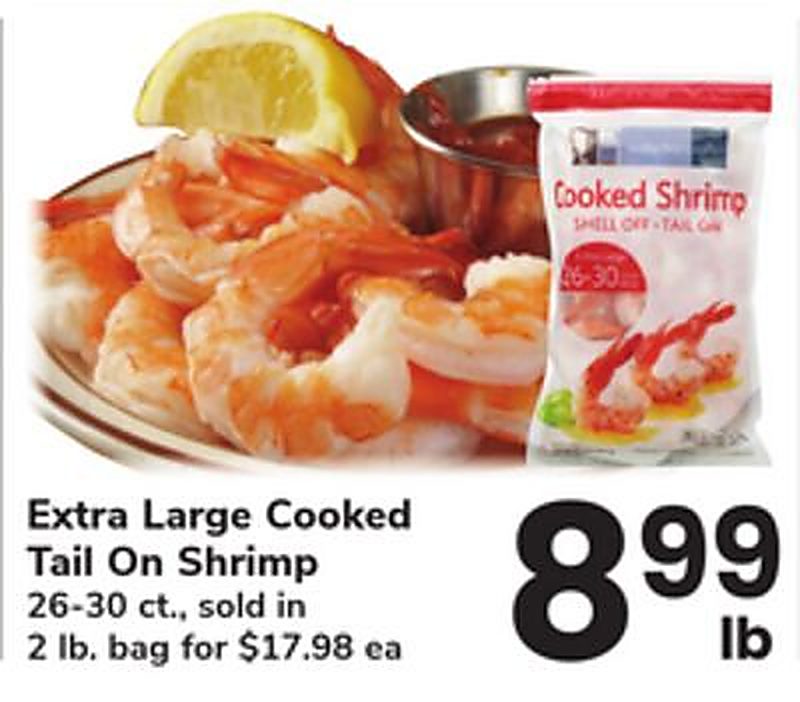 Extra Large Cooked Tail On Shrimp - Safeway weekly ad deal
