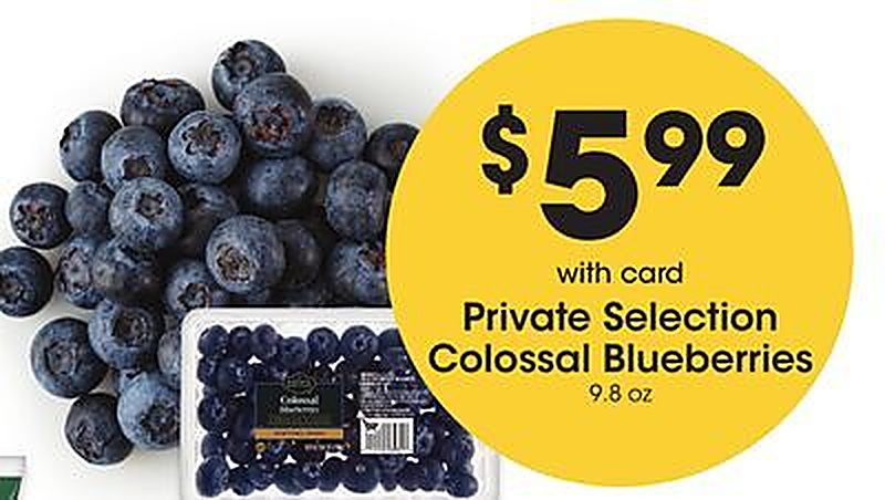 Private Selection Colossal Blueberries - QFC weekly ad deal