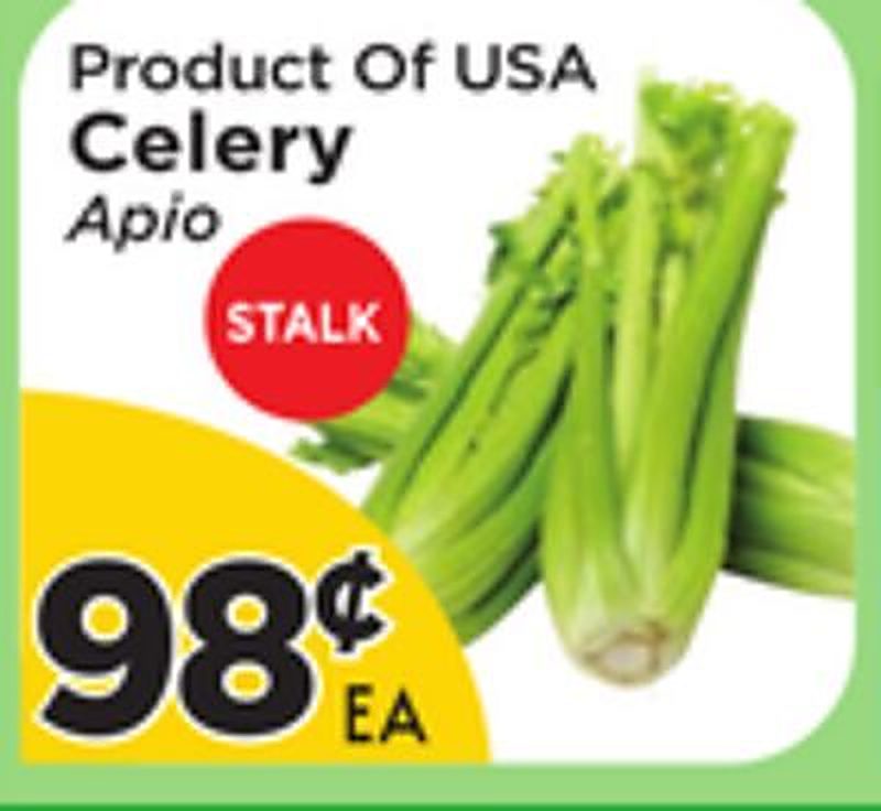 Product Of USA Celery - Presidente Supermarketss weekly ad deal