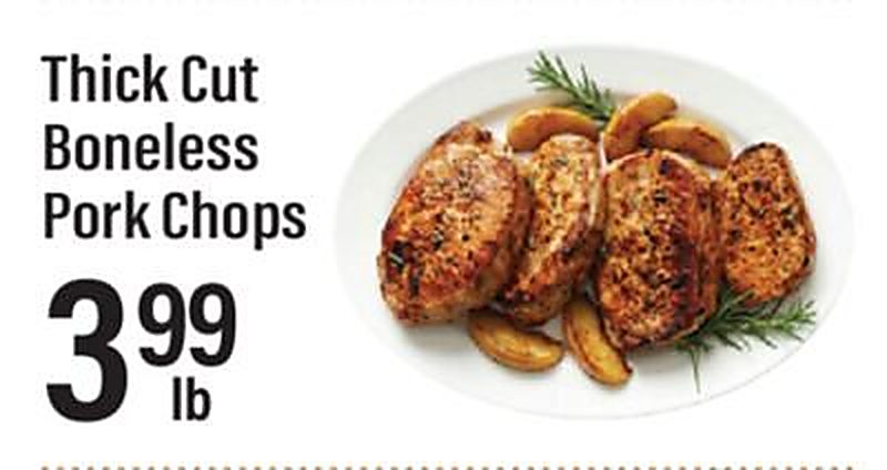 Thick Cut Boneless Pork Chops - Lowes Foods weekly ad deal